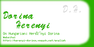 dorina herenyi business card